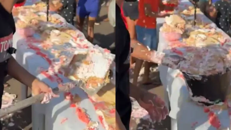 Confusão e bolo com pá: cena inusitada no Dia das Mães viraliza no Maranhão