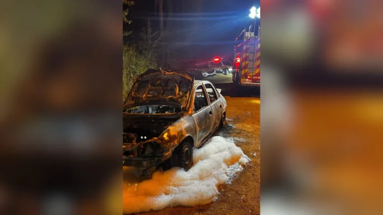 Corpos carbonizados são encontrados em carro após explosão em SC