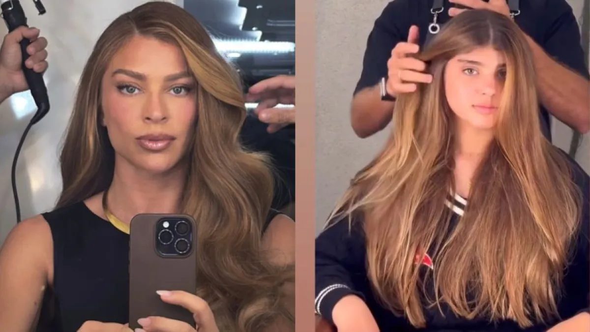 Grazi Massafera elogia novo visual da filha: “Cabelo da mamãe”