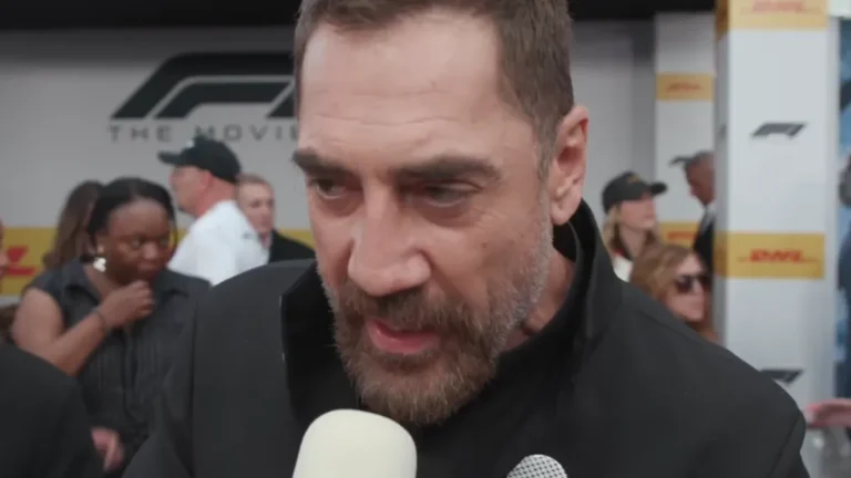 Durante première, Javier Bardem explica detalhe em roupa: “Genocídio em 4K”