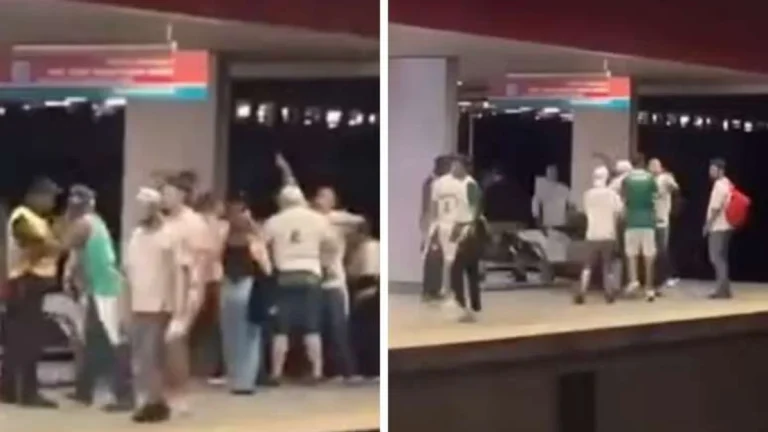 Palmeirenses agridem homem em estação de trem de São Paulo