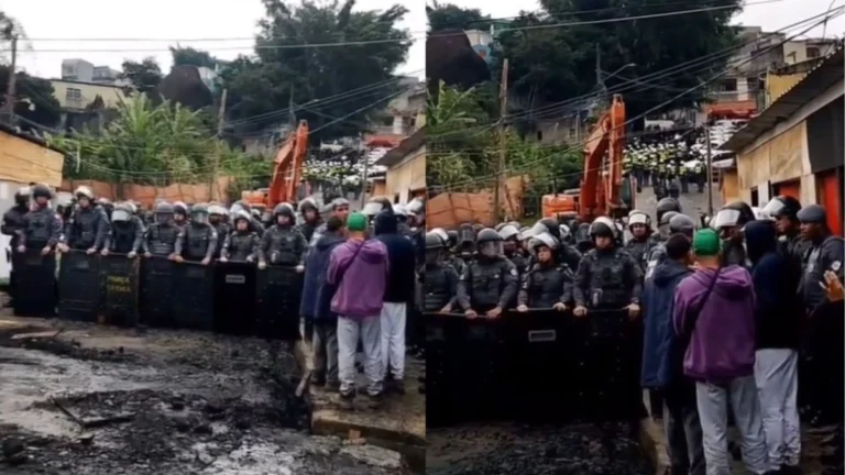 Moradores protestam contra reintegração de posse na zona norte de SP