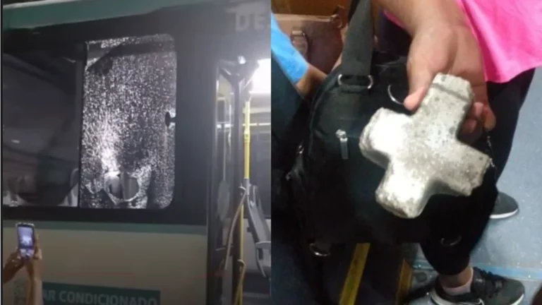 Guarda Municipal prende mulher após atirar pedra em ônibus de Fortaleza