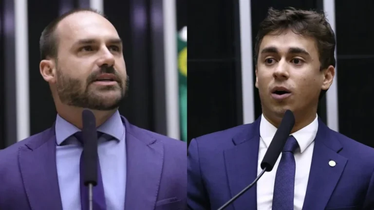 Eduardo Bolsonaro entra em choque com Nikolas Ferreira