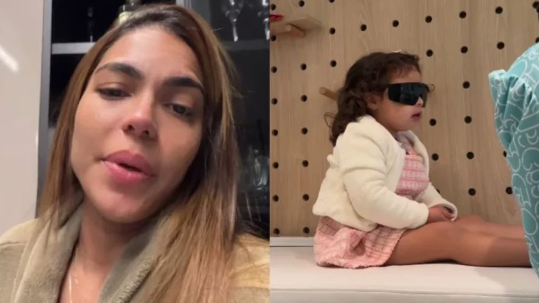 Cantora Tays Reis diz que a filha foi diagnosticada com febre aftosa