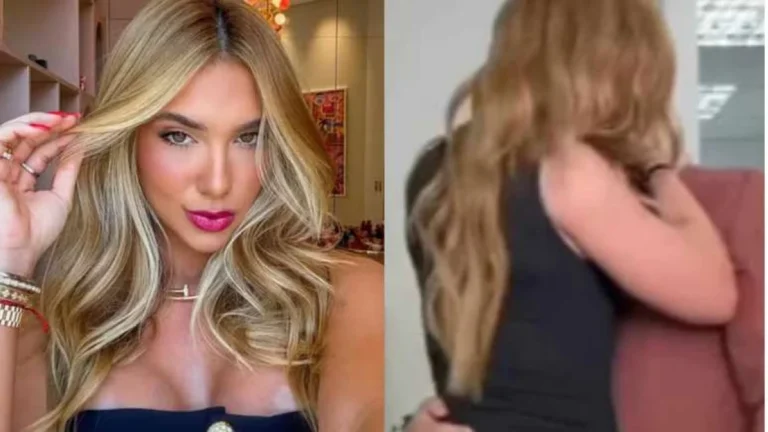 Virginia é flagrada aos beijos nos bastidores do SBT: Tava louca pra se soltar