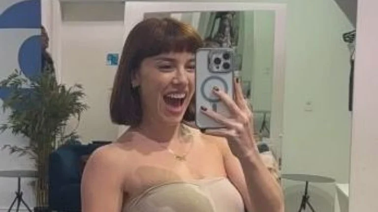 Alice Wegmann aparece com barriga de grávida de Solange para “Vale Tudo”