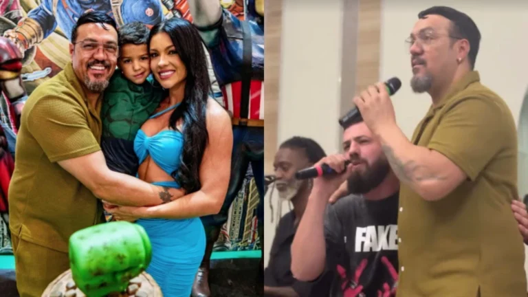 Belo canta em aniversário de filho da nova namorada, Rayane Figliuzzi