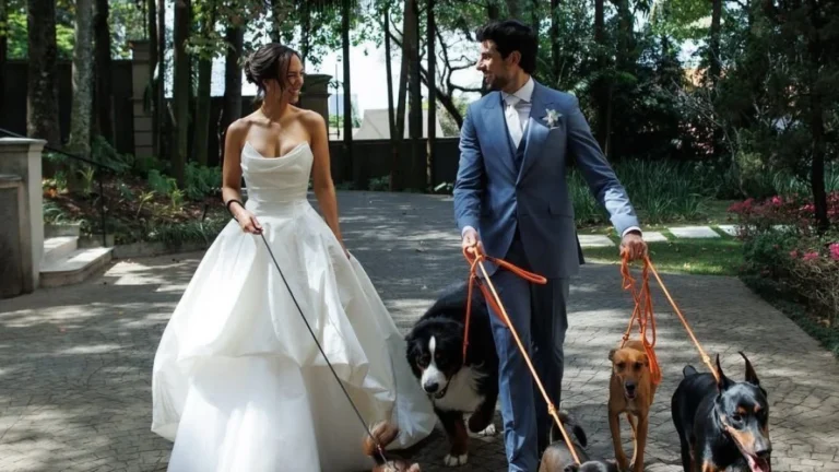 Filha de Faustão e marido pedem doação de ração como presente de casamento