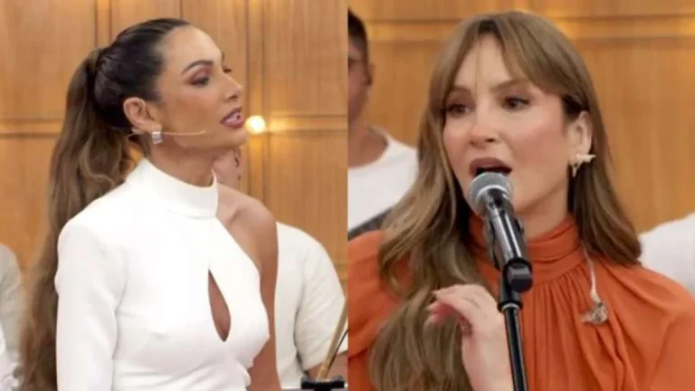 Patrícia Poeta surpreende Claudia Leitte no Encontro: Vai desligar o microfone