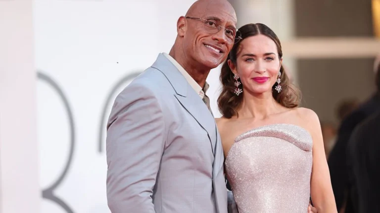 Emily Blunt diz ter se surpreendido com The Rock em “Coração de Lutador”