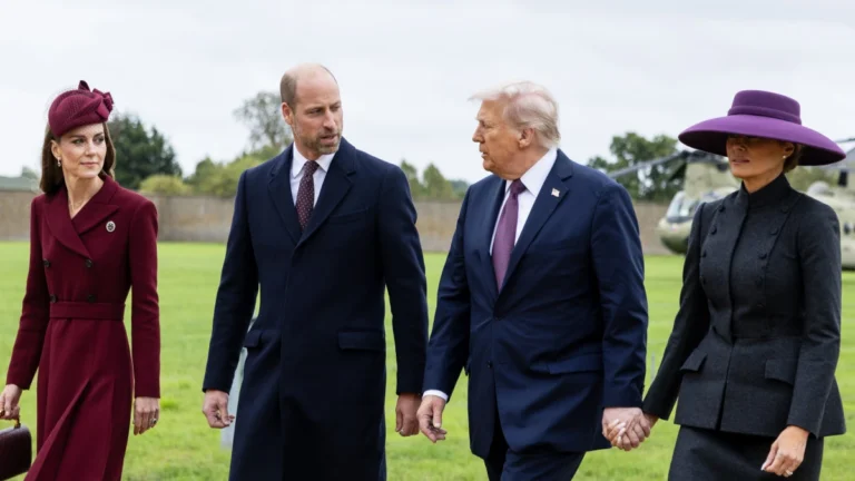Trump e Melania tiveram reunião privada com príncipe William e Kate