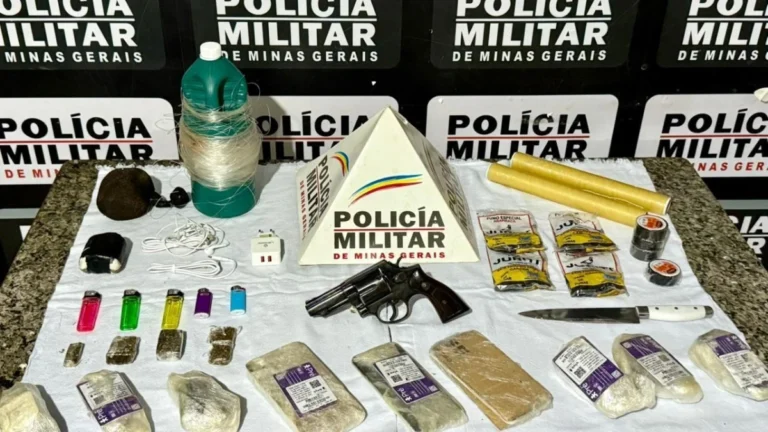 Homens são presos após tentarem jogar objetos dentro de penitenciária em MG