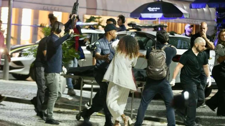 Veja imagens da gravação da cena da morte de Odete Roitman em Vale Tudo