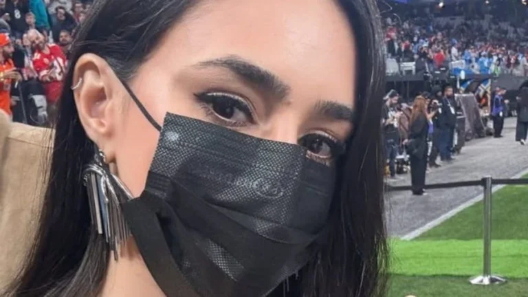 Bruna Biancardi surge de máscara em jogo da NFL e preocupa seguidores