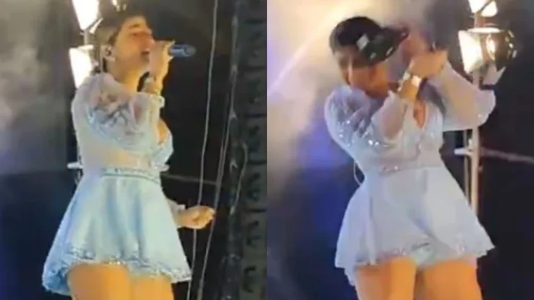 Cantora é atingida por drone durante show; assista
