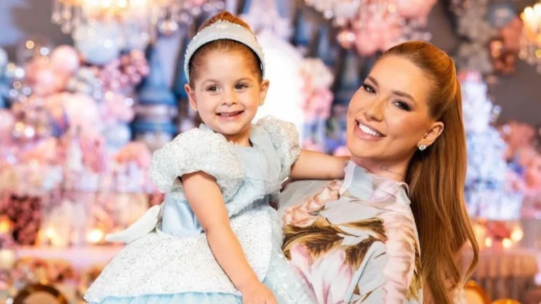 Maria Flor ganha festa de conto de fadas em aniversário de três anos