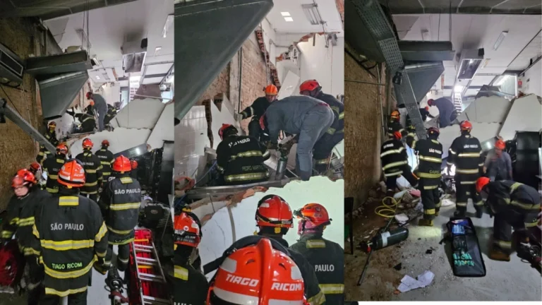Teto de restaurante onde Henrique Fogaça é chef desaba no centro de SP