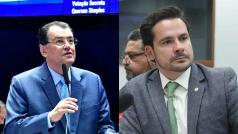 Real Time: Eduardo Braga e Alberto Neto aparecem à frente ao Senado no AM