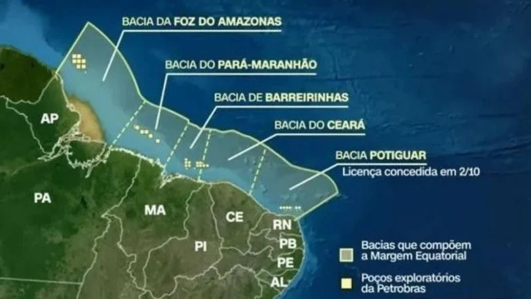 Margem Equatorial: vazamento de óleo é o principal risco