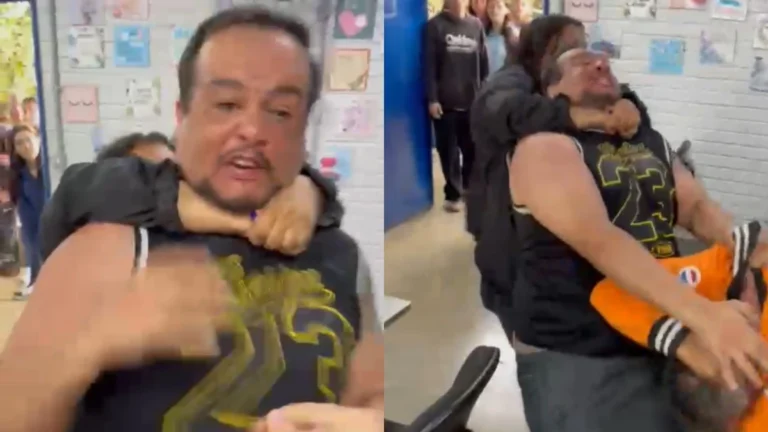 Pai que agrediu professor foi contido com “mata-leão” da própria filha