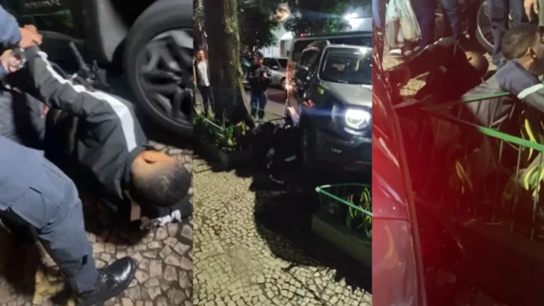 Mulher joga carro blindado e derruba ladrões em tentativa de assalto no Rio