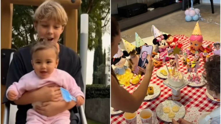 Mavie, filha de Neymar, ganha presente especial do irmão Davi Lucca; veja