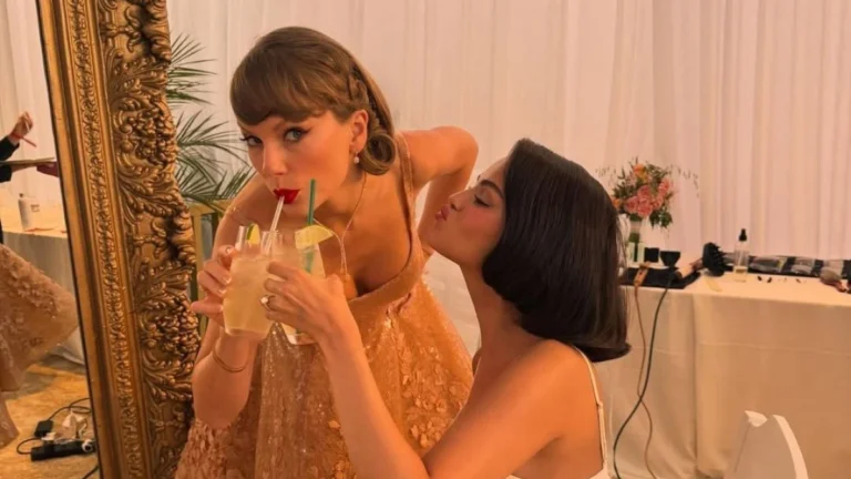 Selena Gomez mostra bastidores do casamento ao lado de Taylor Swift