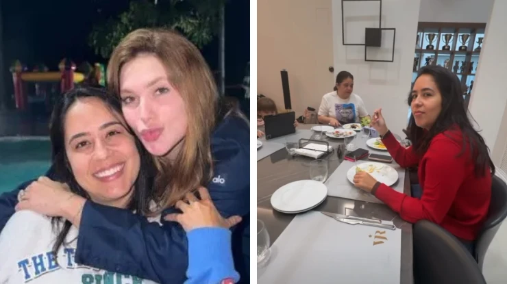 Virginia Fonseca almoça com irmã de Zé Felipe na casa de Vini Jr. em Madri