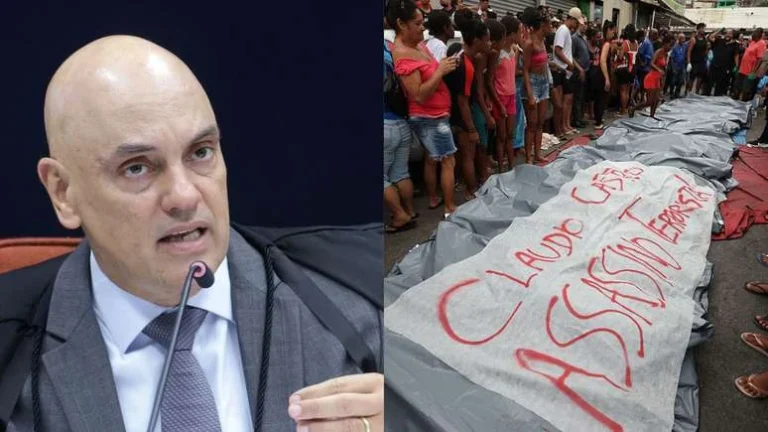 Megaoperação no RJ: Moraes se reúne com Castro e autoridades