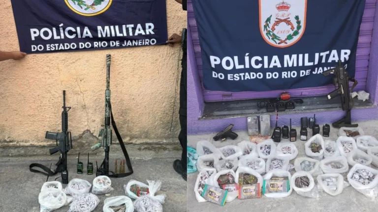 PM prende quatro suspeitos e apreende armas em operação em São Gonçalo (RJ)