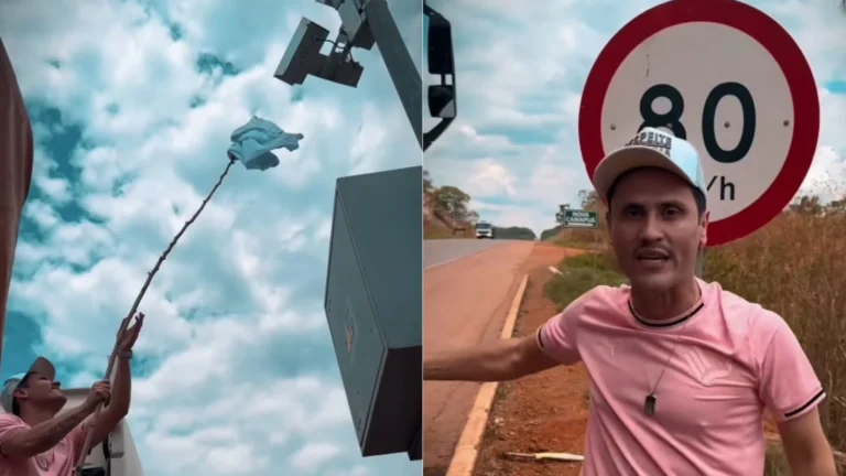 Senador Cleitinho cobre radar de estrada com camiseta; veja vídeo