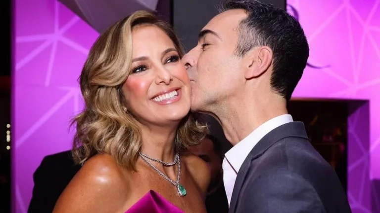 Ticiane se declara a Tralli em bastidores do “JN”: “Muito orgulhosa”