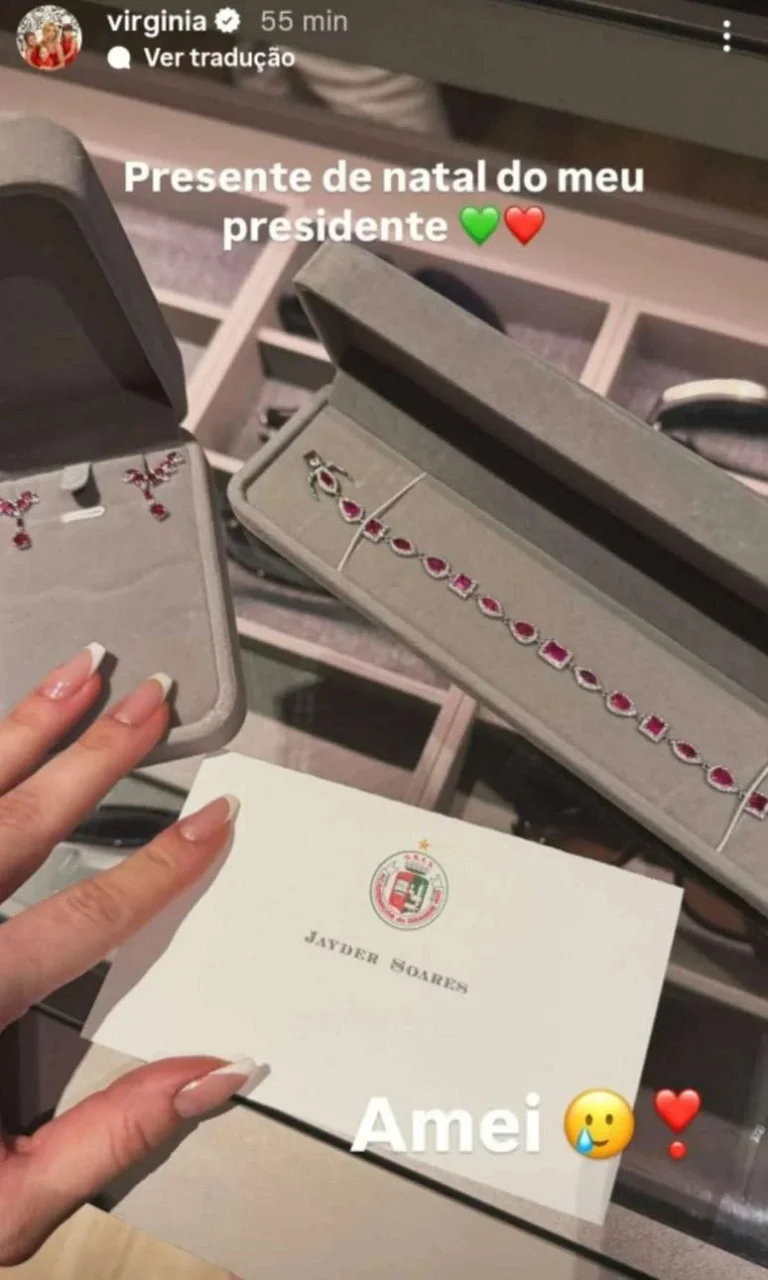 Rica! Virginia ganha presente luxuoso de presidente da Grande Rio