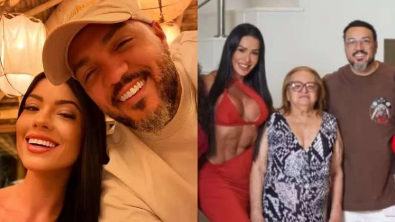 EITA! Comprometido, Belo polemiza ao surgir com Gracyanne no Natal