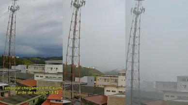 Imagens revelam formação de tempestade em SP