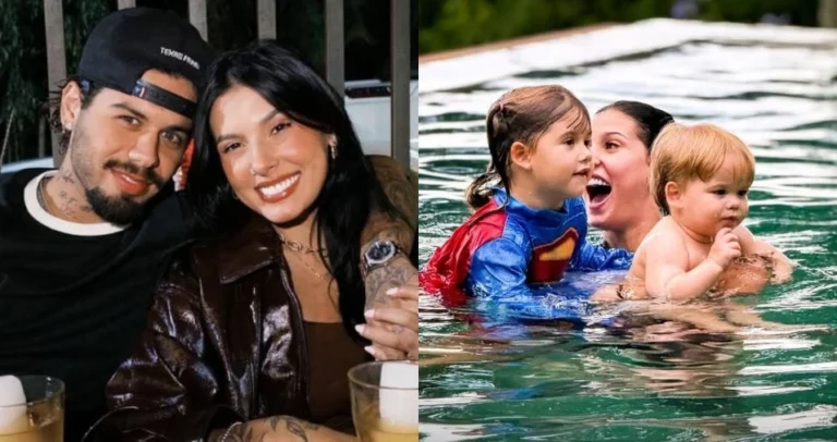 Veja momentos de Ana Castela com filhos de Zé Felipe