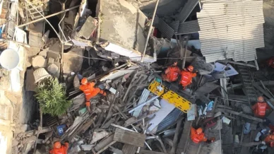 Desabamento de imóvel no Catete, na zona Sul do Rio, deixa feridos