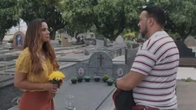 Web se surpreende com cena de Belo e Viviane Araujo em Três Graças: Pra que isso?