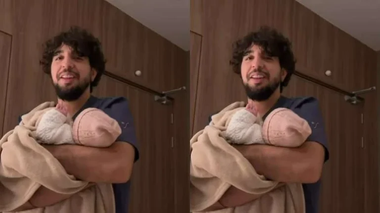 Nattan se desespera ao tentar fazer filha parar de chorar: No Youtube era fácil