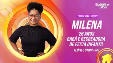 BBB 26: conheça Milena, babá e recreadora que está na Casa de Vidro