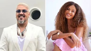 Belo homenageia Gabriela Loran no palco: 