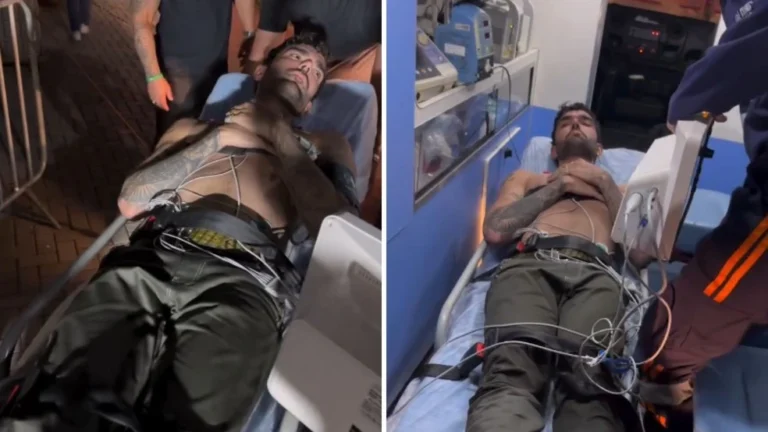 Vídeo: cantor Luan Pereira passa mal e é socorrido a hospital após show no Litoral Norte de SP