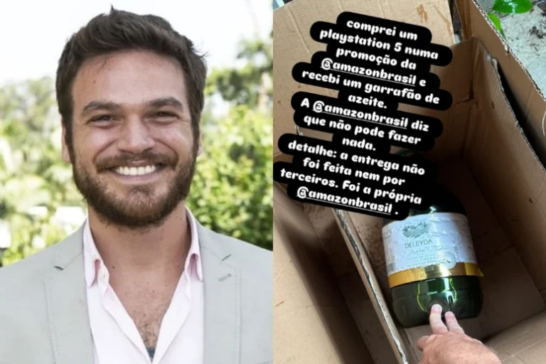 Ator diz ter sido vítima de golpe ao comprar videogame e receber garrafão de azeite: Lavou as mãos
