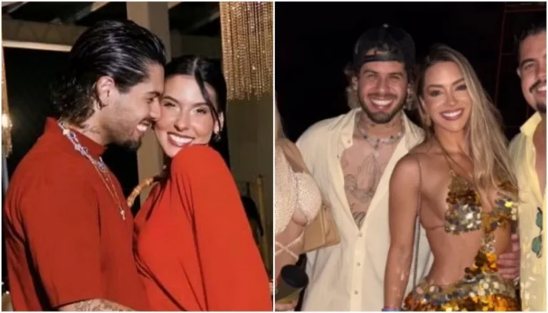 Zé Felipe é criticado na web ao aparecer com loira após término