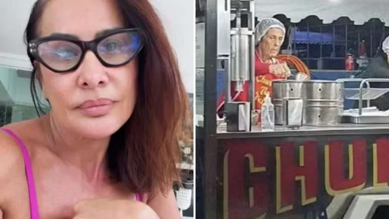 Scheila Carvalho se explica por deixar a mãe vender churros aos 84 anos: Nem viajar ela aceita