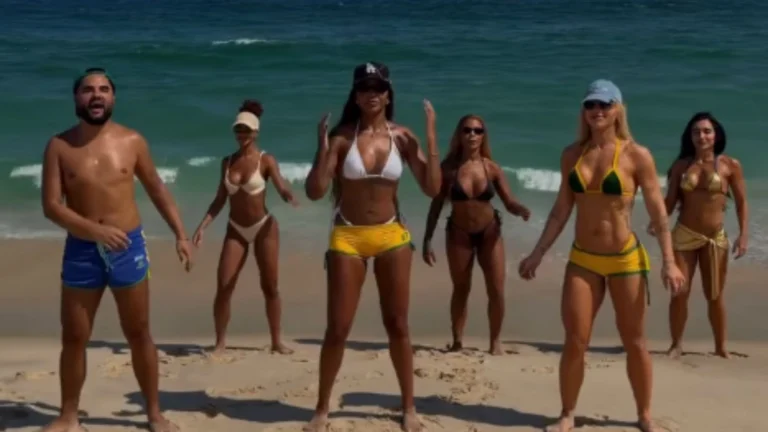 Ludmilla curte praia ao lado de Virginia Fonseca e filhos no Rio de Janeiro