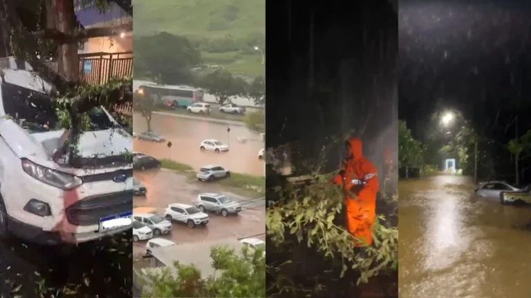 Tempestade causa estragos em SP e RJ; 5 estados têm alerta vermelho
