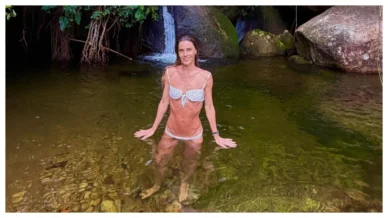 Carolina Dieckmmann abre álbum de fotos de viagem em meio à natureza