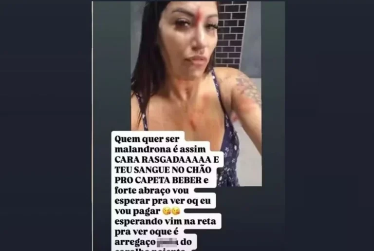 Cabeleireira tem rosto rasgado com vidro e agressora debocha: “Sangue para o capeta beber”